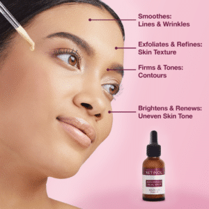 Firming and toning facial serum with vitamins a + c + e