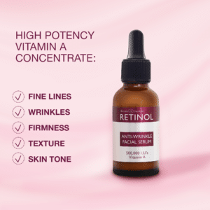 Firming and toning facial serum with vitamins a + c + e